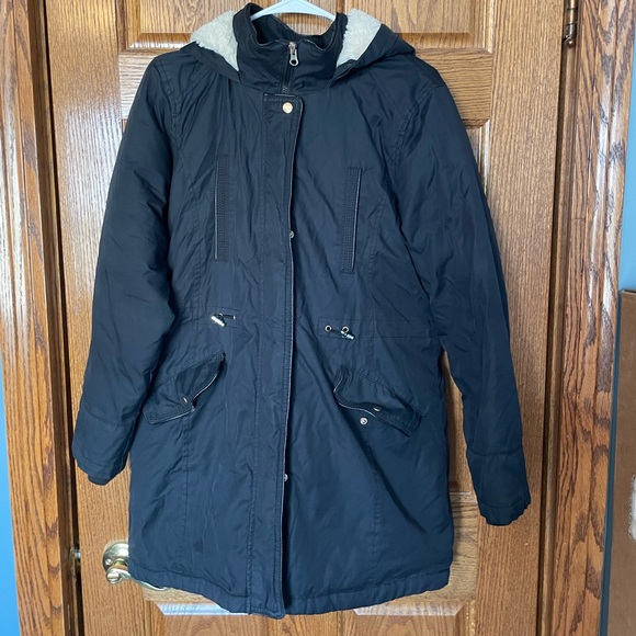 Time and Tru Jackets & Blazers - 🦋3 for $10🦋 Women's Black Hooded Winter Coat